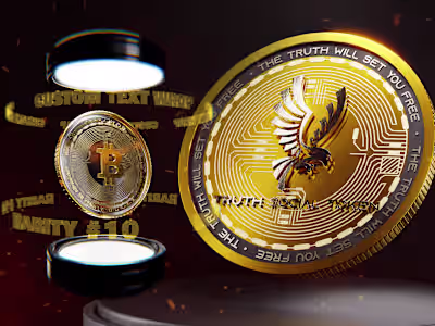 NFT Crypto Coin Modeling & Animation