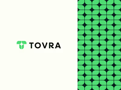 Recently designed this logo for Tovra. The mark blends the l...