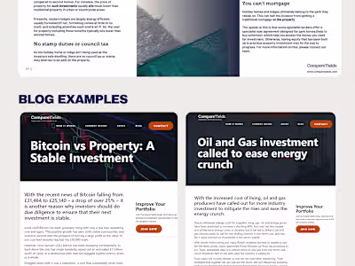 SEO Content Writing for Property Investment Firm