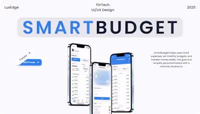 SmartBudget: Budgeting & Expense Tracking App Design