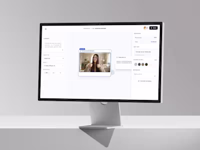 Designed an AI creator studio enhancing creative continuity.