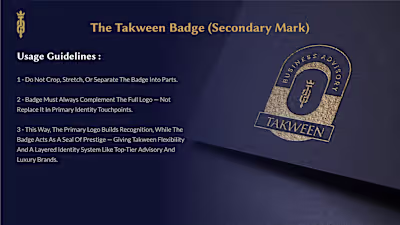 Takween Advisory Branding
