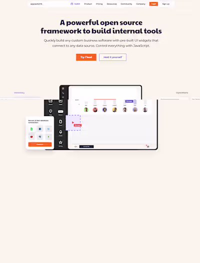 Appsmith - Open-source platform to build internal tools