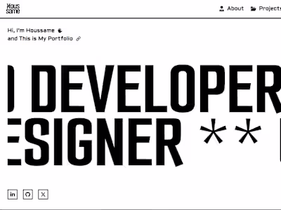 Houssame - Web Developer