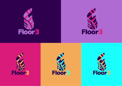 Logo Design and Brand Guidelines for Floor3 | A music band
