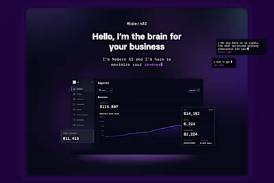 Modern AI — Landing Page Design