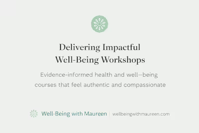 Health and Well-being Program Development