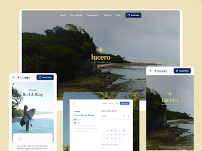 Lucero · Brand, UX/UI & Webflow
