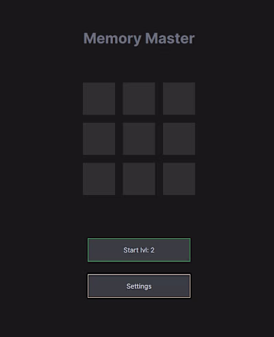 Memory Master Game