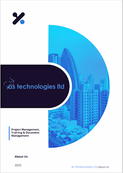 Company Profile Layout Design for AS Technologies