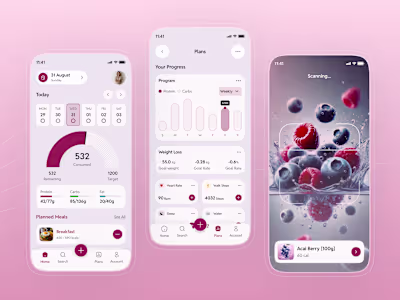 Food Tracker App Design |