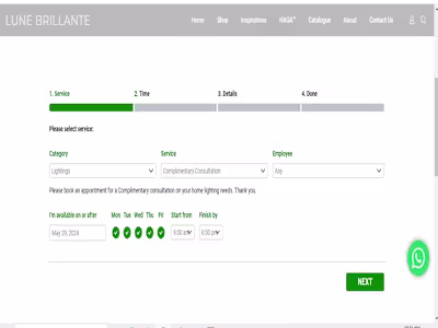 Appointment Booking Page