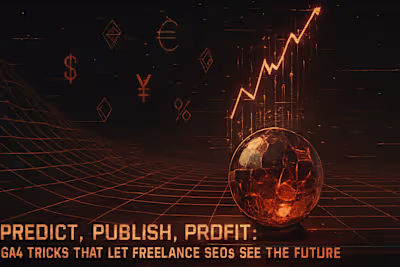 Predict, Publish, Profit: GA4 Tricks That Let Freelance SEOs See the Future