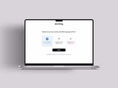 Morning's contact form