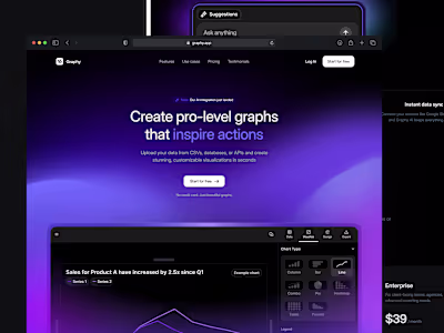 Graphy - Landing page redesign concept