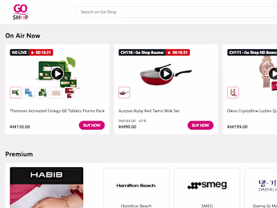Astro Go Shop : TV Commerce + Ecommerce Online Shopping Platform