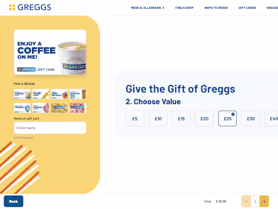 Greggs Gift Card Online Purchase