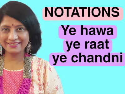 Singing songs in taal and karaoke track