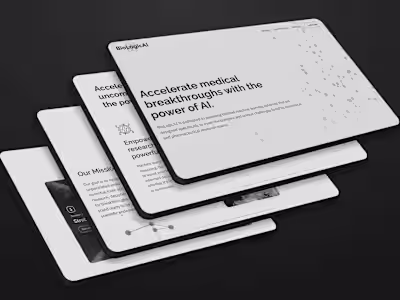 BioLogicAI Webflow Development