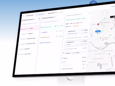 Web App – Transit Management app for Ratham
