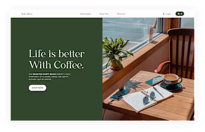 Web Design | AoCoffee
