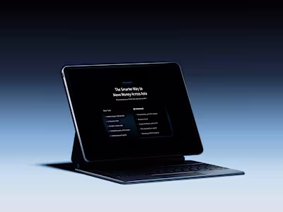 Transend | Fintech Website | Landing Page