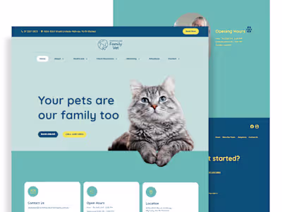 Vet Clinic Website Design