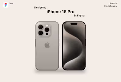 iPhone 15 Pro in Figma
