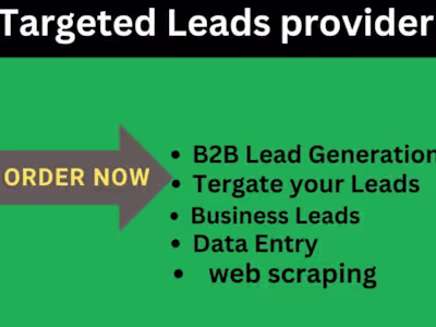 I will do b2b lead generation by linkdin research