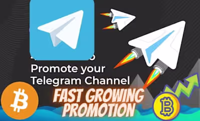 I will do crypto telegram promotion nft, meme token, to 100m in…