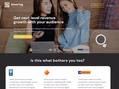 Website design Showtag