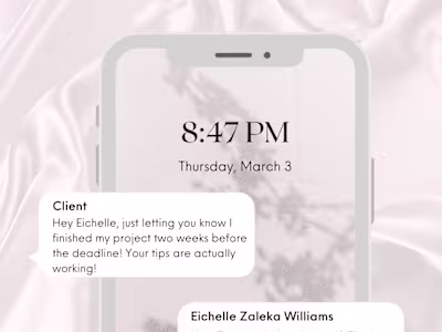 Feminine Minimalist Social Media Content