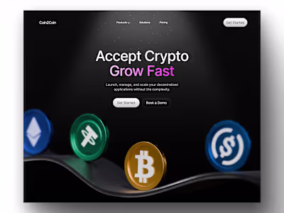 Designed a Web3 hero section. How is it?