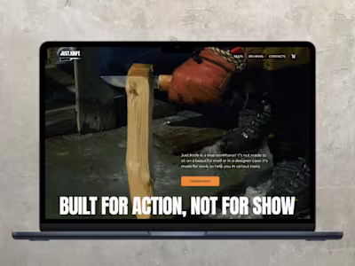 Web Design & Webflow Development - Just Knife