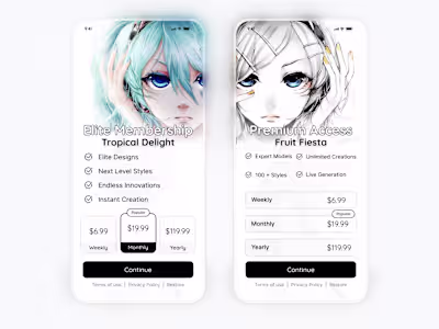 Premium Subscription Screen UI — Mobile Paywall Design