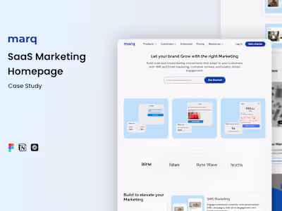 Marq - SaaS Marketing Website Homepage