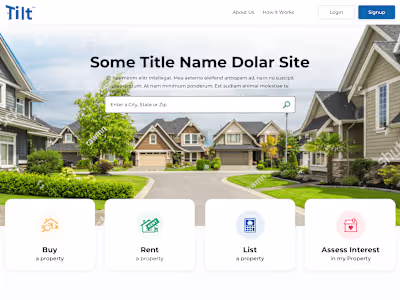 TiltMe - Real Estate Portal