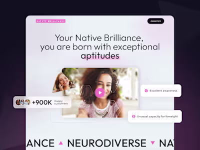 Landing Page UX/UI Design for Mental Aptitude Program