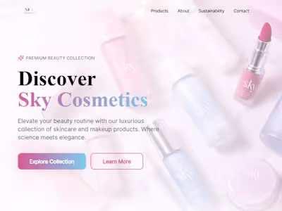 A premium beauty e-commerce website