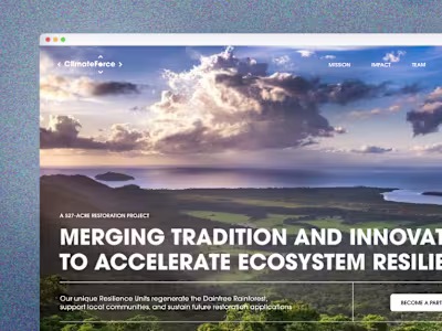 ClimateForce Website Design