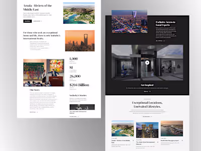 Saudi Arabia Sotheby's International Realty • Web Design
