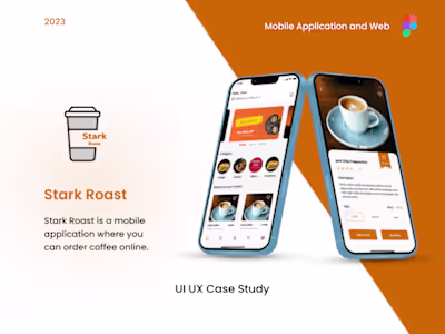 Stark Roast | UI UX Case Study | IOS on Behance