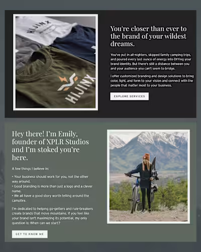 Website Copy: XPLR Studios