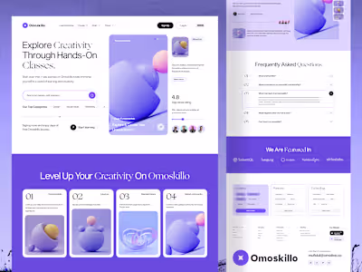 Omoskillo - Website & Platform design