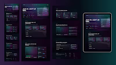 Next-Gen Gaming SaaS Landing Page