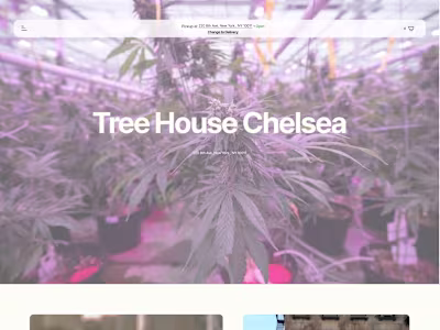 Cannabis store Landing Page 