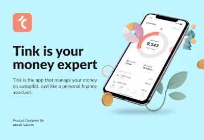 Tink- finance App UI/UX Design