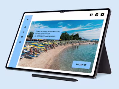 Redesign of a picigin tournament website