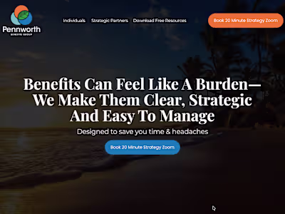 Strategic Website Redesign for Pennworth