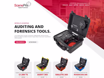 Website design and development for leading forensics and analyt…